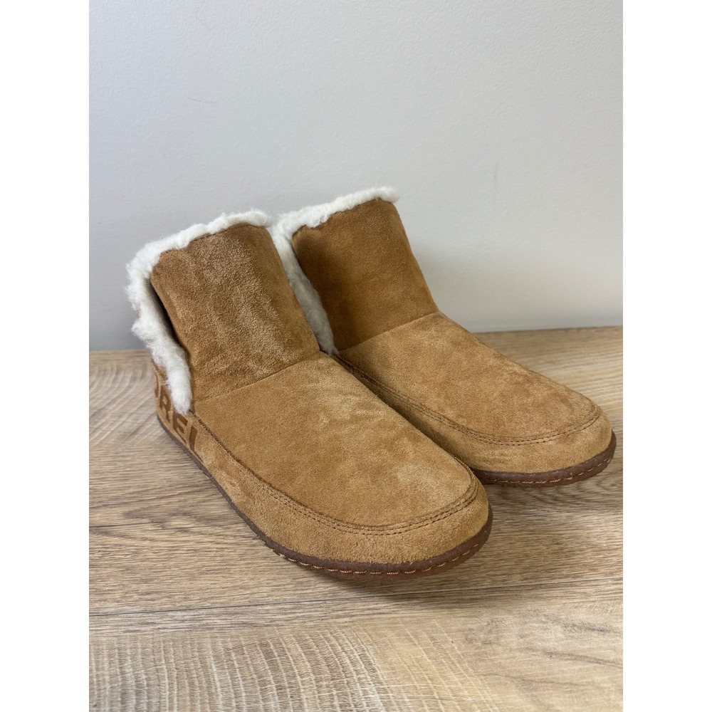 SOREL Z50135 Women's Nakiska Faux Fur Lining Brown Bootie Size 9 M Cozy